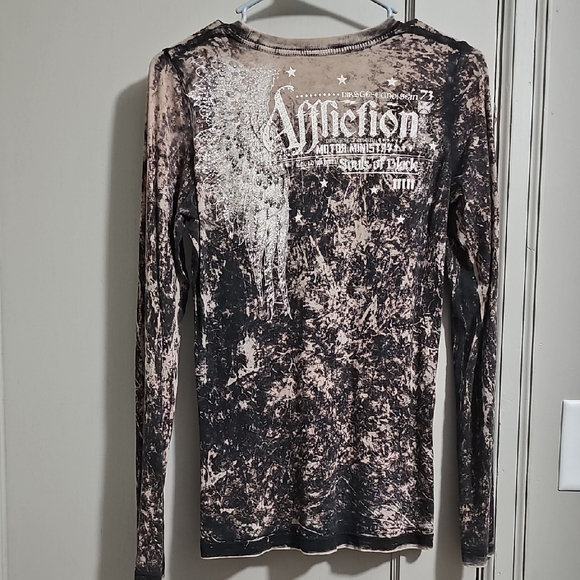 Affliction Black and Tan Graphic Tee - Picture 2 of 4